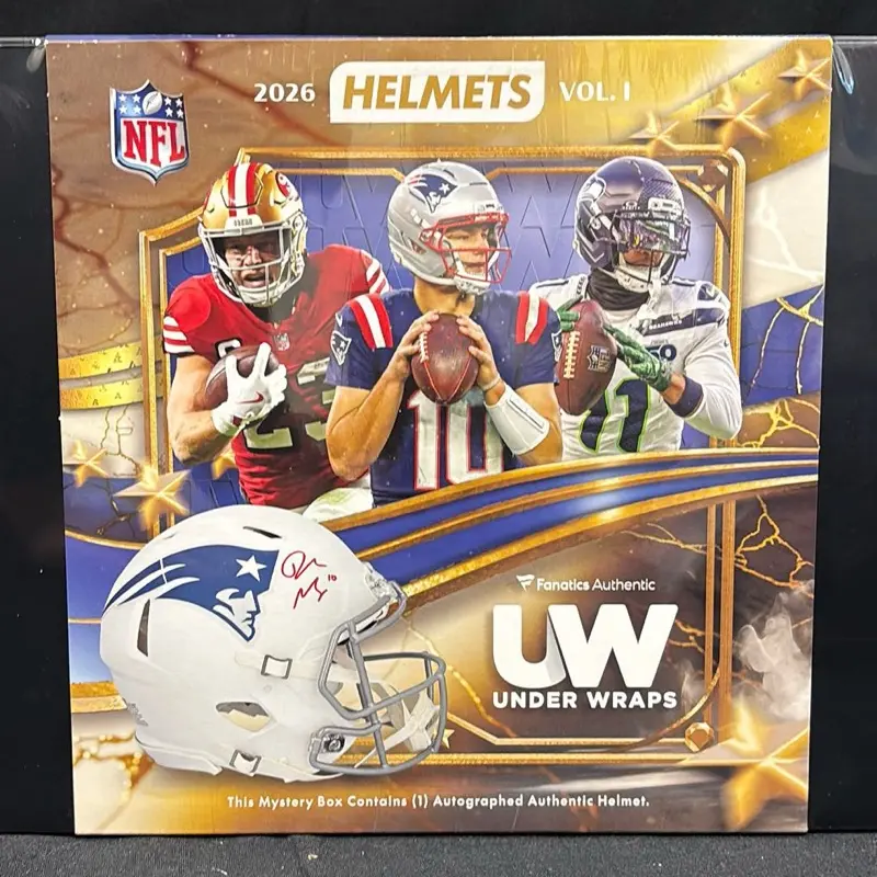 Ripfinity's Fanatics Underwraps 1-Piece Full-Size Collectible Autographed Authentic Football Helmet - Guaranteed, Dome Option Included, Autographed Authentic Helmet, Collectible Autographed Helmet