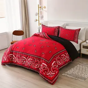 2/3 Piece Fashion Persian Silk Scarf Bedding Set with Pillowcase - Perfect for Bedroom and Dormitory Decoration