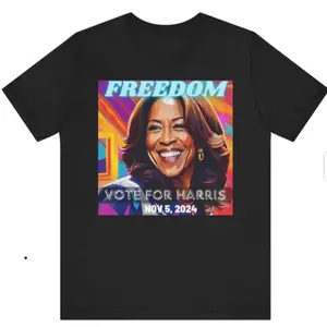 Kamala Harris Freedom Cotton Tee Shirt 2024