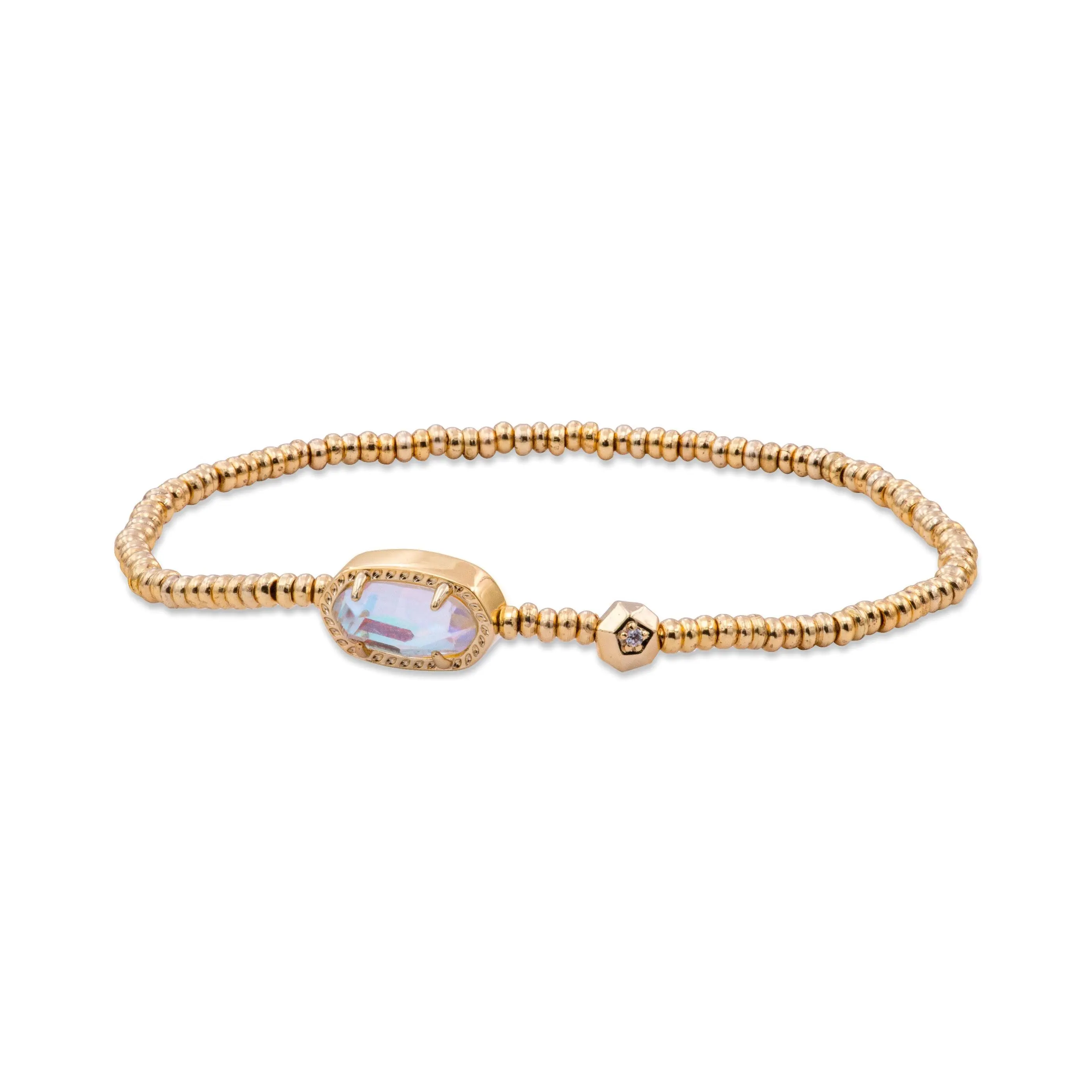 Kendra Scott Grayson Stretch Bracelet Gold Dichroic Glass 4217718062