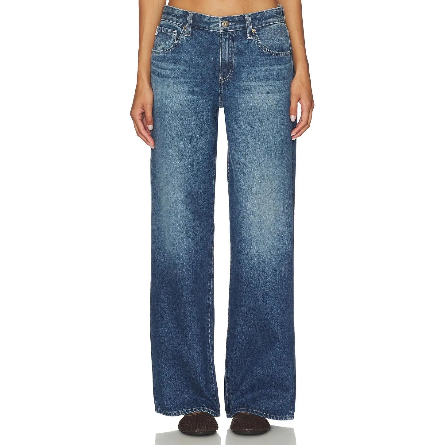 AG Jeans Adria Wide Jeans in Ojai
