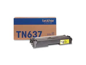Brother TN637Y Original Ultra High Yield Laser Toner Cartridge Yellow Pack