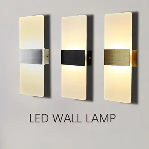 LED Modern Minimalist Wall Lamp, Warm Light Color 3000k Acrylic Material Art Decorative Bedside Table Light, Bedroom Lighting Nightlight, Nightlight For Bedroom
