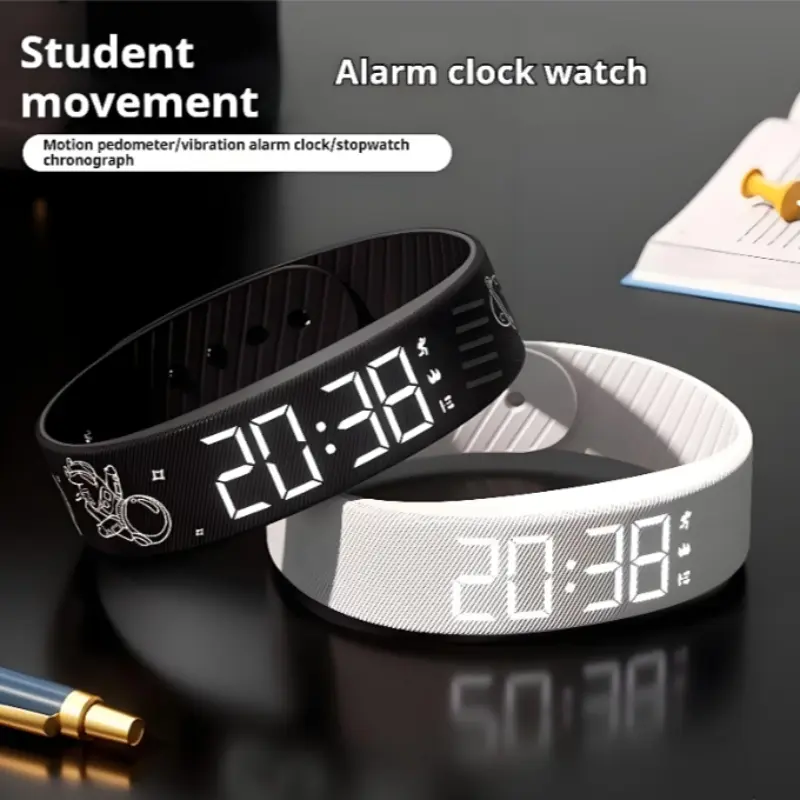 New Multifunctional Simple Fashion Unisex Electronic Watch, Clock, Pedometer, Timer, Night Light, Wearable Sport Watch, Holiday Gift, Digital Fitness Tracker