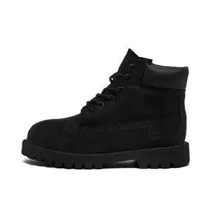 Toddler's Timberland 6 In. Premium Boot Black Nubuck (TB112807 001)