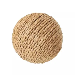 Extra Large Cat Toy Hemp Ball, Durable Scratch and Chew Resistant, Perfect for Interactive Play, Long-Lasting Fun for Cats