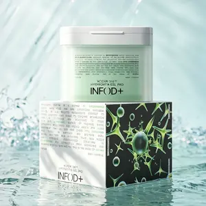 INFODPLUS HydroVita Cooling Gel Toner Pads, 70 Count – Korean Hydrating & Calming Facial Pads for Men & Women with Exosome & Ceramide, Oil Control, Gentle Pore Care, Fragrance-Free for Sensitive Skin