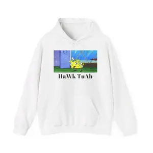 Funny Hawk Tuah Spongebob Unisex Heavy Blend™ Hooded Sweatshirt