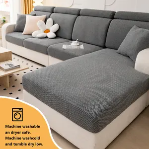 1pc Sofa Cover Elastic Washable Sofa Slipcover Pet Friendly Soft Furniture Protector, All-Season Universal Fit, Multiple Colors Available, Sofa Couch Covers