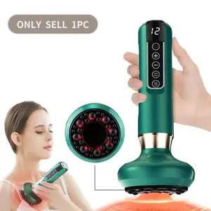 Electric Vacuum Cupping Massager, 12 Adjustable Settings, USB Rechargeable, Ideal for Home, Travel, Outdoor, Holiday Gift, Usb Rechargeable Massagers