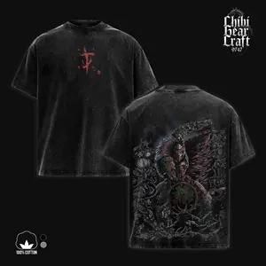 DOOM The Dark Ages Slayer Shirt Shield Saw Super Shotgun Demon Horde Mark Of The Slayer Grimdark Art Vintage Washed Oversized T-Shirt Hoodie FPS Action Gaming Graphic Tee Faded Dark Red Green Fantasy Streetwear Y2K Merch Gift For Game Fan Clothes