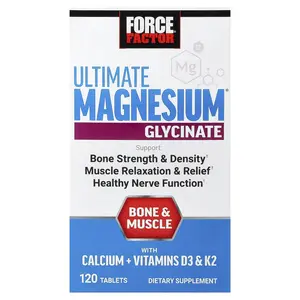 Force Factor Ultimate Magnesium® Glycinate, 120 Tablets