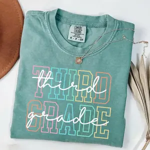 Comfort Colors Third Grade Teacher Quotes Tshirt 3rd Grade Teacher 3rd Grade T-Shirt Back To School Elementary School Teaching Gift	