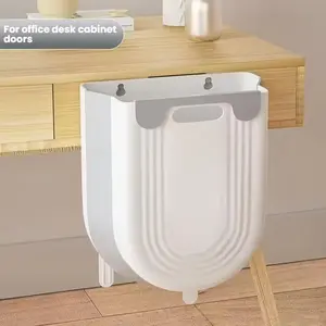 Large Wall-Mounted Kitchen Trash - Space-Saving Plastic Waste Bin for Easy Storage & Organization, Ideal for Small Spaces, Modern Kitchen Design, for easy Access Trash Container|Sleek Finish|Durable Plastic Construction