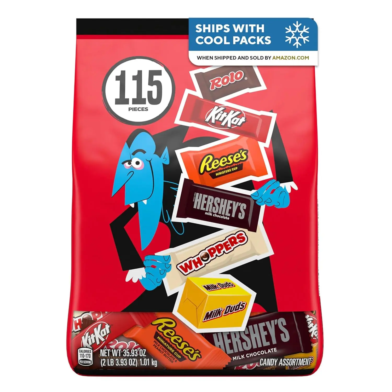 Assorted Chocolate Halloween Candy Bulk Variety Pack, 35.93 oz