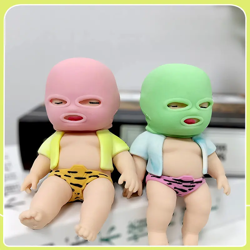 Brown bandit doll (green hat + blue clothes)