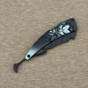 Razor Knife Folding Men’s Shaving Razor Black