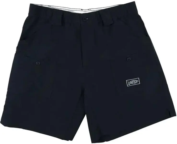 AFTCO M01L Original Long Men's Fishing Shorts, Belt, Embroidery