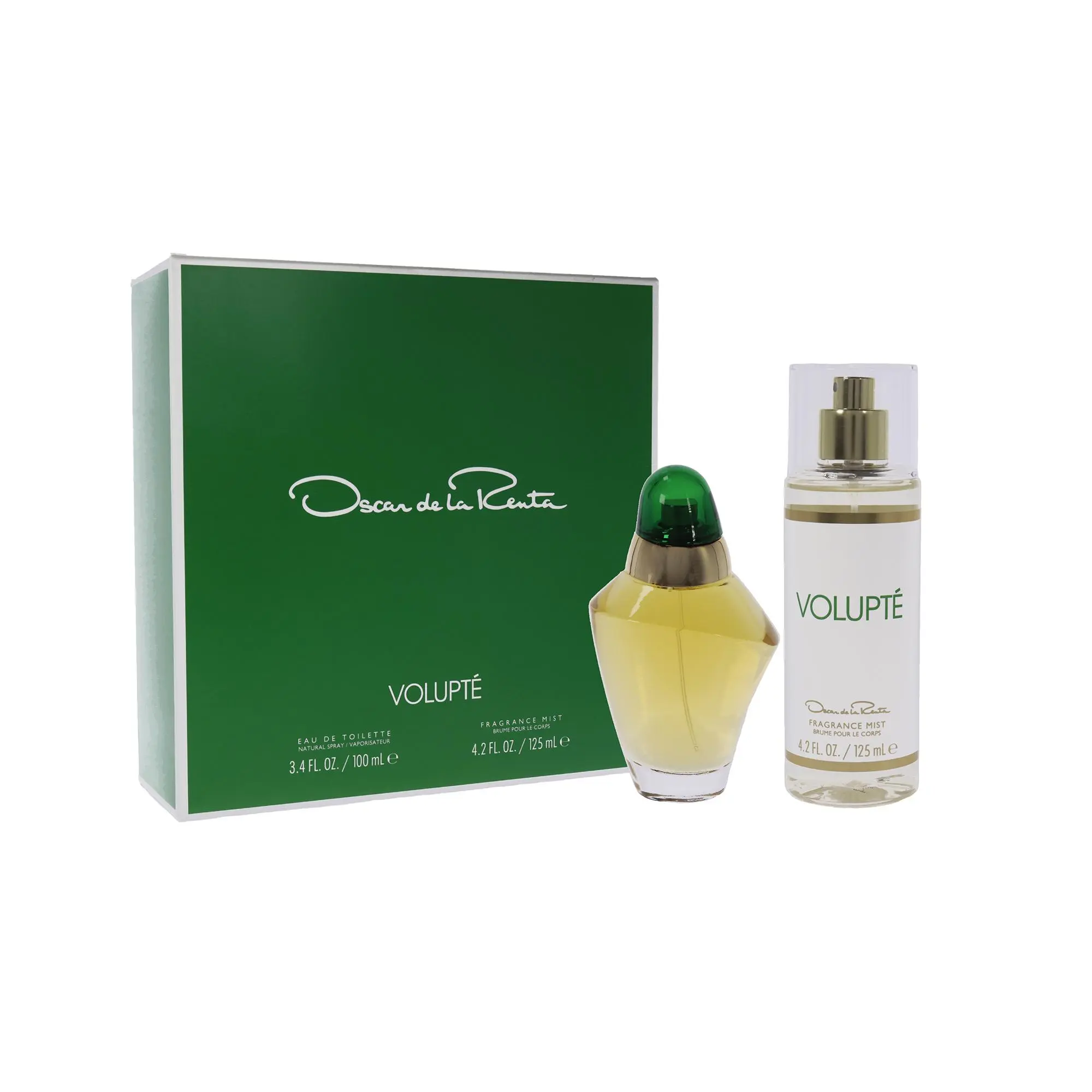 Volupte by Oscar De La Renta for Women - 2 Pc Gift Set 3.4oz EDT Spray, 4.2oz Frangrance Mist– Floral EDT Spray & Fragrance Mist