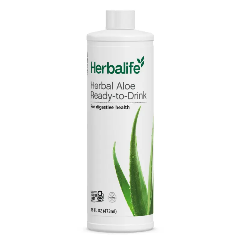 Herbalife Herbal Aloe Ready to Drink 16 Fl Oz Liquid Beverage Aloe Vera Drink Ready to Drink Daily Hydration Beverage Wellness Drink Gluten Free Convenient Beverage Refreshing Aloe Drink Portable Liquid Beverage Nutrition Drink Original Flavor