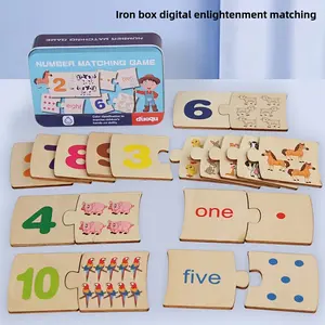 Iron box digital enlightenment pairing children's digital decomposition stick arithmetic primary school students teaching aids toys