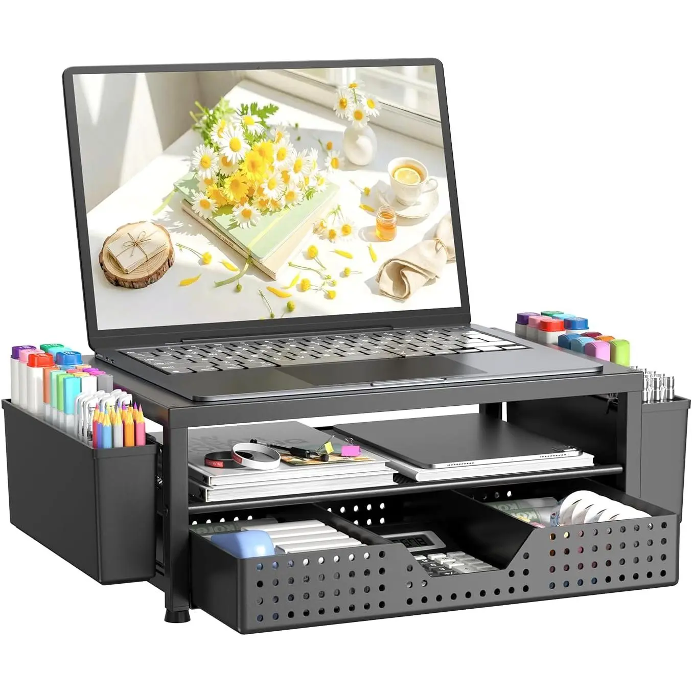 Black – Perforated Steel Top