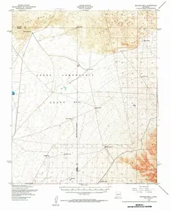 Malpais Well New Mexico USGS Topographic Quadrangle Map, 1948, 1:62500