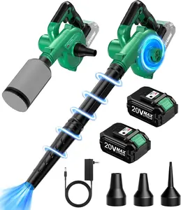 KIMO 20V Turbo 4-in-1 Cordless Leaf Blower Vacuum Mulcher, Handheld & Portable Battery Leaf Blower, Lightweight Snow Blower for Lawn Yard Leaves Dust Pet Hair Car Dust Cleaning Home Cleanup