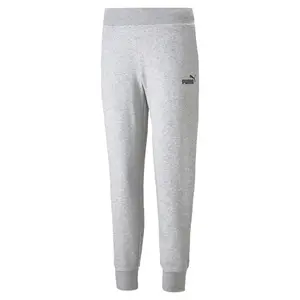 PUMA Womens Essentials Logo High Waist Joggers Casual - Grey