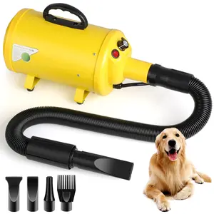 VOWNER Dog Hair Dryer, 3.8HP 2800W Pet Grooming Blower for Large Dogs Hair Force Blaster with Heat Electric Tools Cleaning