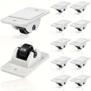 4pcs DIY Wheel Self-adhesive Wheel Small Foot Wheel Plastic Wheel Sticky Foot Wheel Paper Box Wheel Box Bottom Toy Car Storage Box Wheel Swivel Wheels