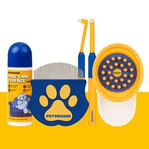 PETHROOM Daily Grooming Set for Cats and Dogs | All-in-One Daily Care | Facial, Body, Dental, Paw | Korean Pet Care, K-beauty, K-pet