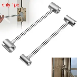 Door Hinge Adjustment Double-ended Door Hinge Maintenance Tool, Standard Round Bolt Heavy-duty Hinge Adjustment Tool, Door Leaf Adjustment Tool, Adjustable Door Hinge