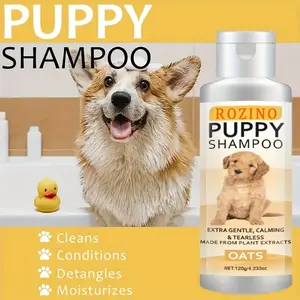 【Ten pack at a better price】ROZINO Dry Skin & Itch Relief Pet Shampoo for Dogs – Oatmeal Formula with Coconut Lime Verbena Scent & Pet Friendly Formula