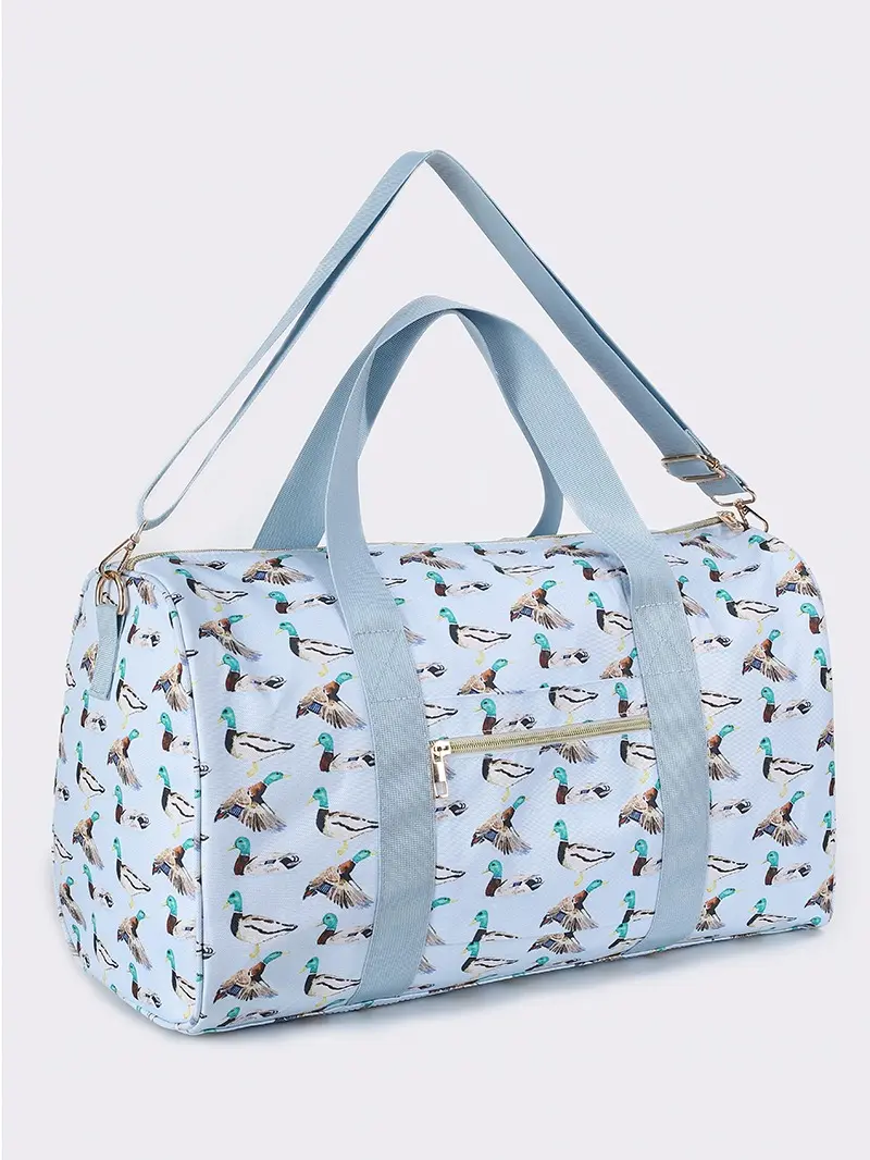 Duck Hunting Print Portable Duffel Bag