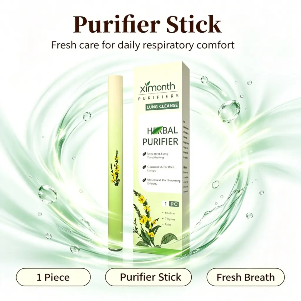 Natural Mullein Thyme Mint Breath Purifier Stick, Instant Bad Breath Relief Oral Spray for On-the-Go Freshness, Herbal Daily Oral Care Product