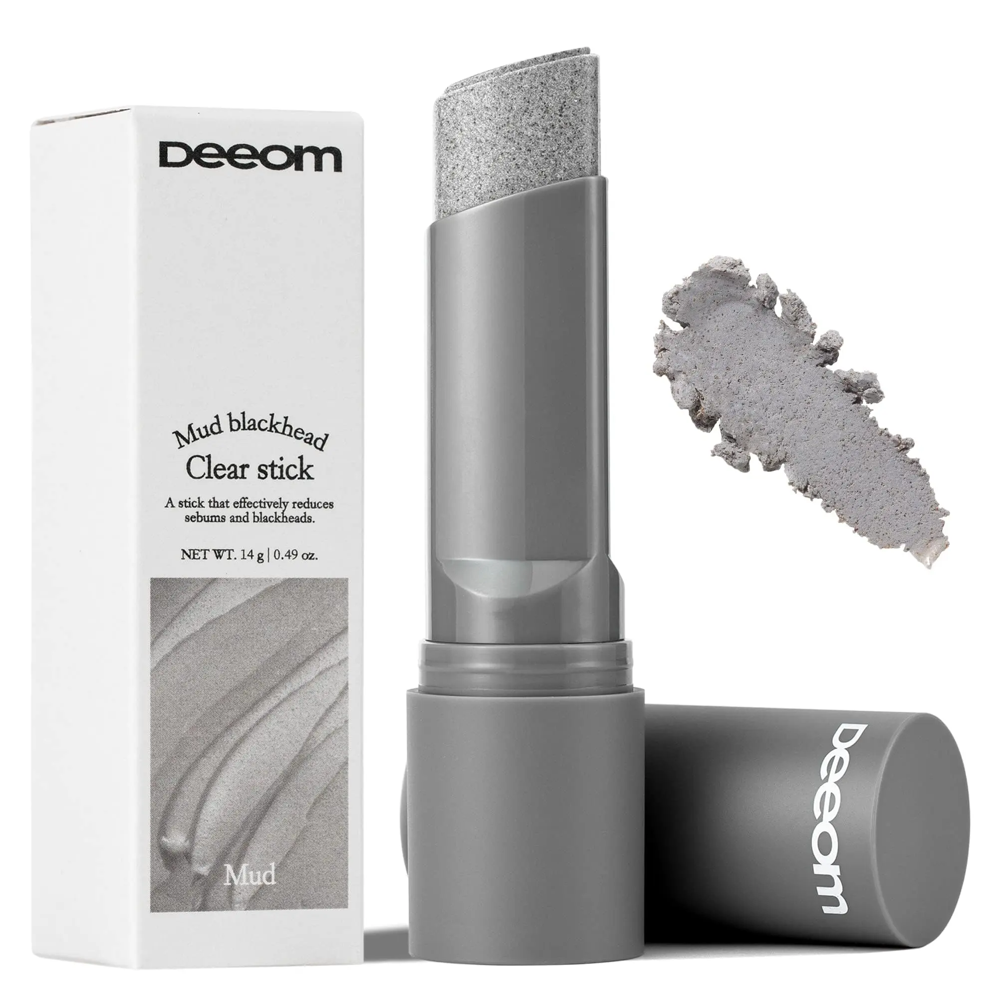 Kaolin Clay Facial Stick - Deep Cleanse Pore and Blackhead Exfoliator for Oily and Combination Skin