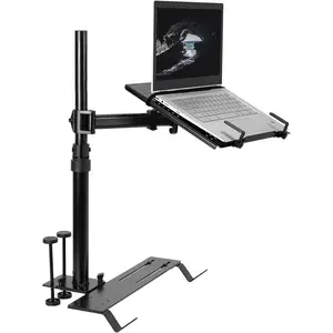 Single Laptop  Mount, Fully Adjustable Extension, Notebook Stand for , , and SUVs, Articulation and Height Adjustment, Black, MOUNT-CAR01