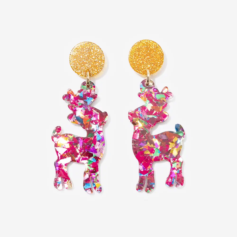 Reindeer Earrings | Multi