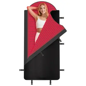 Red Light Therapy Mat for Full Body, 71" x 33" Redlight Therapy Blanket with Premium Leather, 1380 LEDs Near Infrared Red 660nm & 850nm Light Therapy Pad for Pain Relief, Skin Care(1380 LEDs)