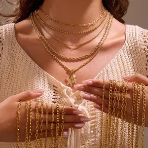Premium 18K Gold Plated DIY Necklace Chains, For Custom Pendants (Only Chains, No Charms Included) locket heart cruel intentions