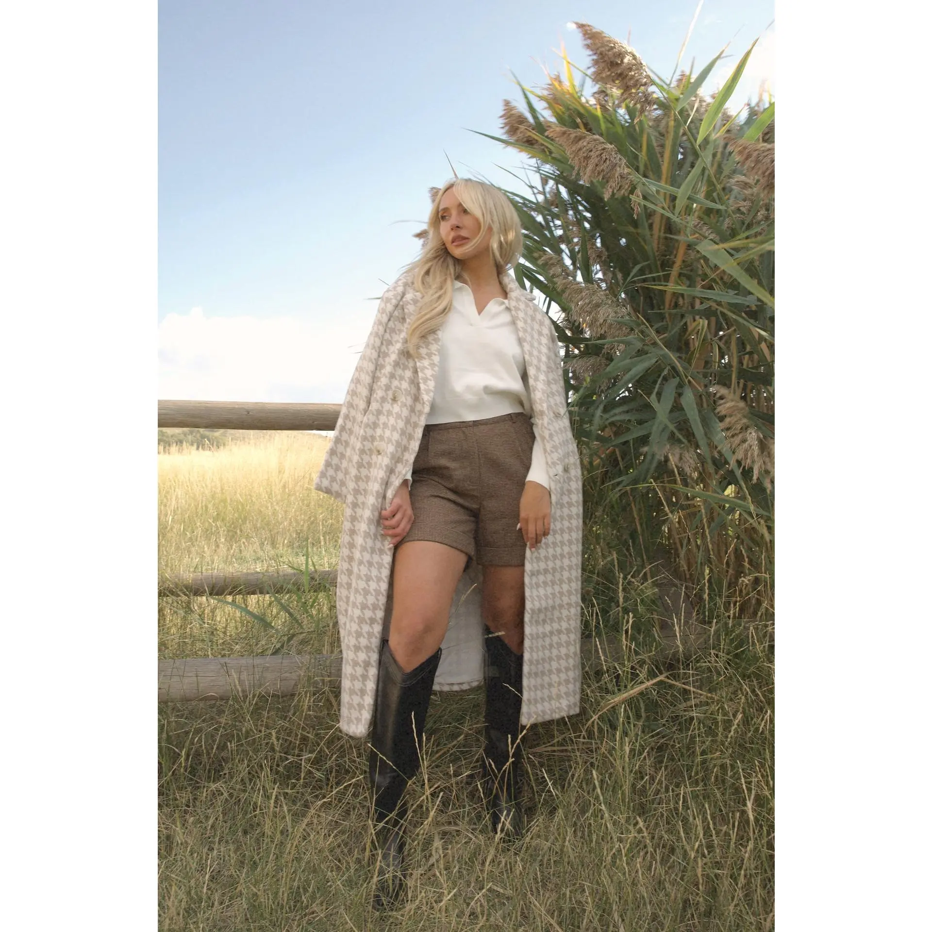 Oxford Houndstooth Coat