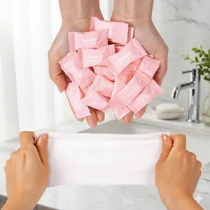 Mini Compressed Towels for Travel, Extra Thick & Soft Facial Towellettes, On-The-Go Cleansing Cloths, Reusable Emergency Hygiene Wipes for Outdoor, Gym, Camping, and Daily Personal Care, Absorbent Thickened Towels, Face Cleansing Towels