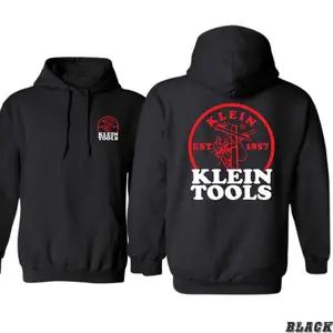 Klein Tools Hoodie, Red Circle Logo Workwear Sweatshirt for Electricians, Line Workers & Skilled Tradesmen Who Love Quality Gear and Bold Heritage Style
