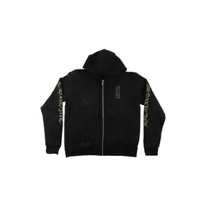 Vertical Logo Zip-Up Hoodie "Black/Olive" CHRM0852