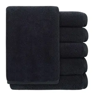 SINLAND 12x12 in Coral Velvet Washcloths - Absorbent, Ultra Soft Microfiber Hand Towels with Hook, Multi-Purpose for Household, Sport Use
