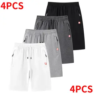 Men’s casual athletic shorts, available in four colors, made from breathable fabric with a zipper design—perfect for summer beach trips, outings, and everyday outdoor activities. Men’s shorts, summer shorts.