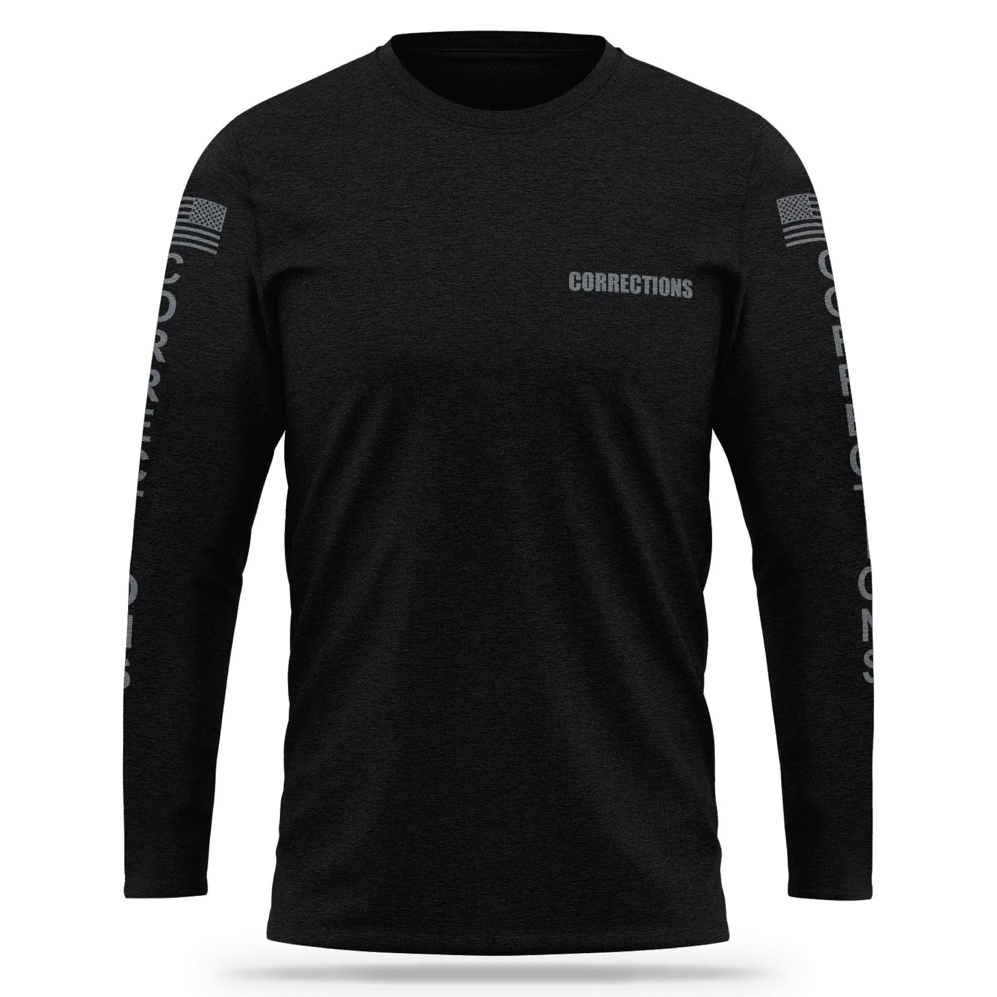 [CORRECTIONS] Cotton Blend Long Sleeve [BLK/GRY]