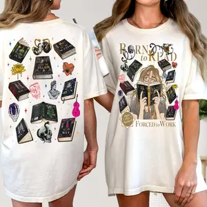 Born To Read Forced To Work T-Shirt, Hunt The Villain Sweatshirt, Legacy Of Gods Hoodie, Dark Romance Merch, The Heathens Crewneck Sweater, Rina Kent Author Tee