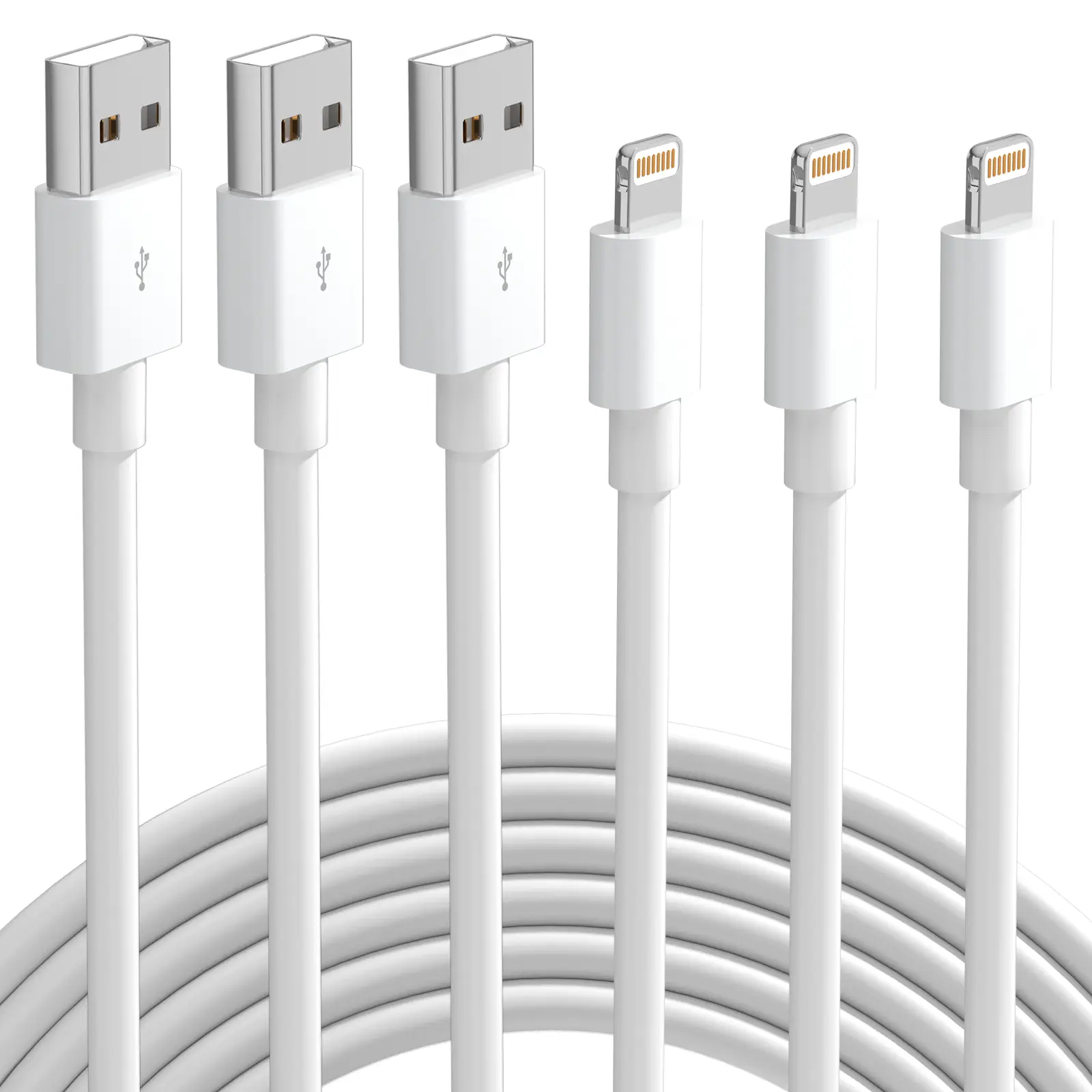 3Pack Charging Cable For iPhone USB-A TO Lightning Charging Cable Compatible with iPhone 14/13/12ProMax